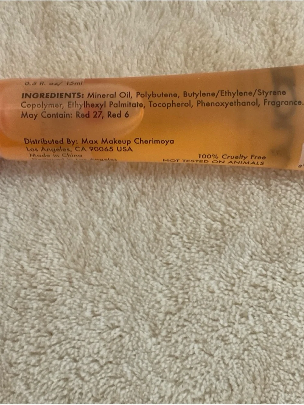 Pink Jelly Peach Lip Gloss - Pink